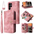 thumbnail image 1 of for Samsung Galaxy S23 Ultra Wallet Case, [Card Slots] PU Leather ID Credit Holder Folio Flip Kickstand Magnetic Clasp Phone Cover & Lanyard & Shoulder Strap for Galaxy S23 Ultra 6.8 inch,Rosegold, 1 of 6