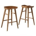thumbnail image 2 of Saville Backless Wood Counter StoolsSet of 2 in Walnut, 2 of 10