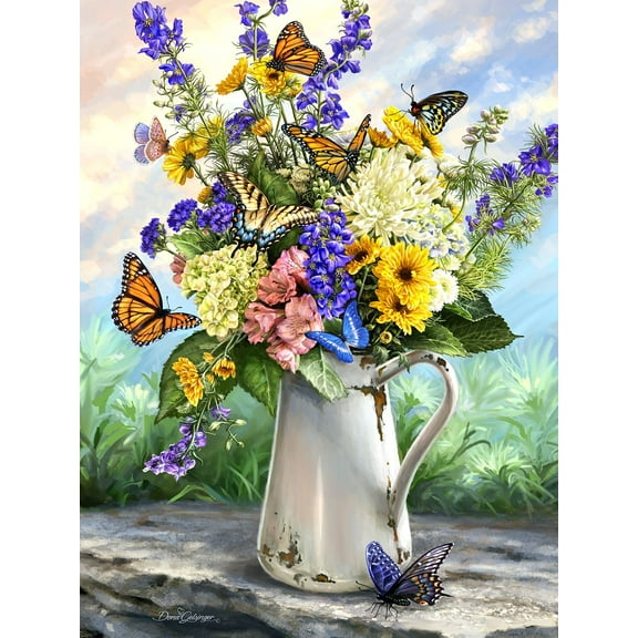 Springbok's 36 Piece Jigsaw Puzzle Butterfly Blossom - Made in USA