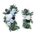 thumbnail image 3 of veasfak Rustic Wedding Arch Flowers Centerpiece Garland Handmade Artificial Flowers Swag B, 3 of 9