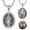 F01-Virgin Mary(Locket), variant on St Christopher Locket Necklace for Men Women 925 Sterling Silver Round Saint Christopher Photos Medal Picture Medallion Protection Jewelry