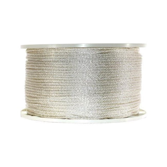 Wellington G1012S1000S Solid Braided Nylon Rope Spool White - 0.18 in. x 1000 ft.