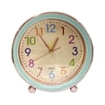 thumbnail image 1 of Reloj Despertador Analógico Diseño Moderno Números Colores azul, 1 of 5