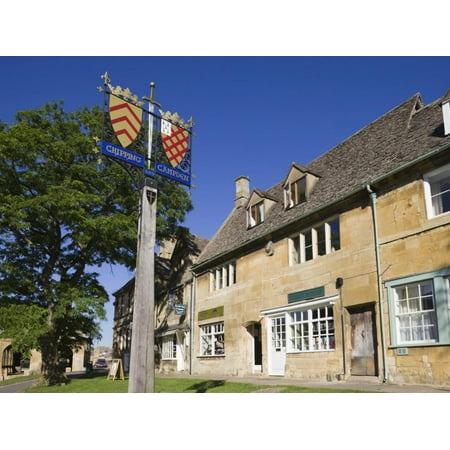England, Gloustershire, Cotswolds, Chipping Campden, Heraldic Town Sign Print Wall Art By Steve