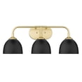 thumbnail image 7 of Yep by Golden Lighting Zoey 3-light Vanity in Chrome and Matte Black shade, 7 of 7