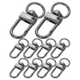 thumbnail image 2 of MRLESS 8PCS Small Swivel Trigger Snap Hooks Key Rings Clips DIY Bag Accessories Swivel Clasp Hooks Keychains Connector Jewelry Making Supplies, 2 of 6