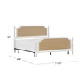 thumbnail image 4 of Hillsdale Furniture Melanie Wood and Cane King Bed, White, 4 of 18
