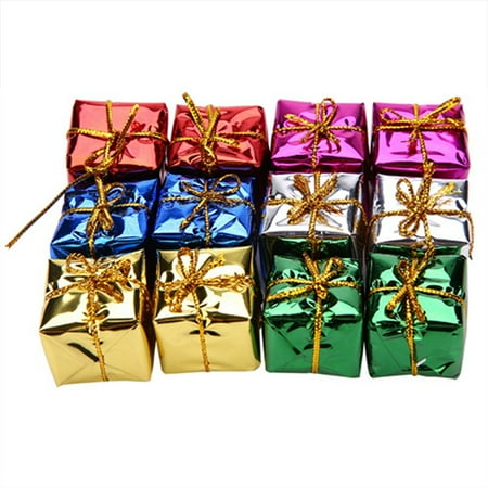 

12PCS Hanging Ornament Gift Box Pendant For Home