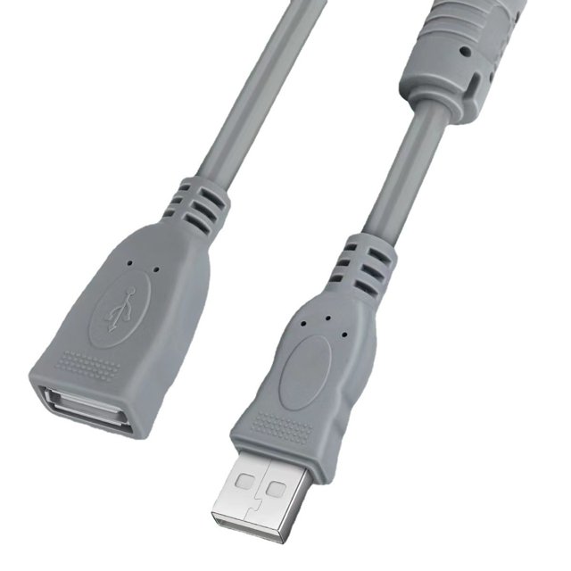 Cable de extensión USB de cobre Cable de datos USB macho a hembra A/F 1,5 m 3 m 5 M 10 m Cable de extensión USB 2.0