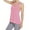 Pink, variant on lmcalzta Womens Workout Tank Tops Summer Quick Dry Stretchy T Shirt Summer Gym Athletic Running Tennis Tank Tops