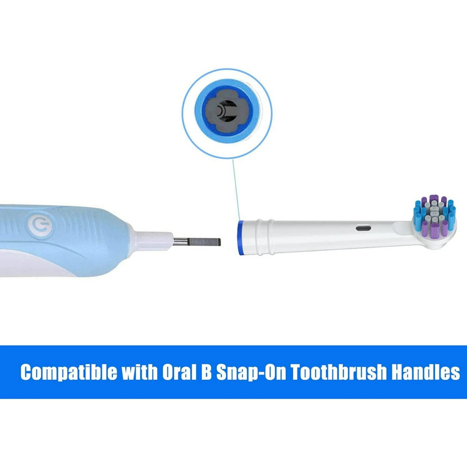 12Pcs Replacement Electric Toothbrush Heads Accessories Compatible for Oral-B 3728 3738 3744 3757,Teeth