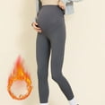 thumbnail image 5 of Penkiiy Women's Maternity Leggings Over The Belly Pregnancy Active Wear Workout Yoga Tights Pants L Gray, 5 of 9