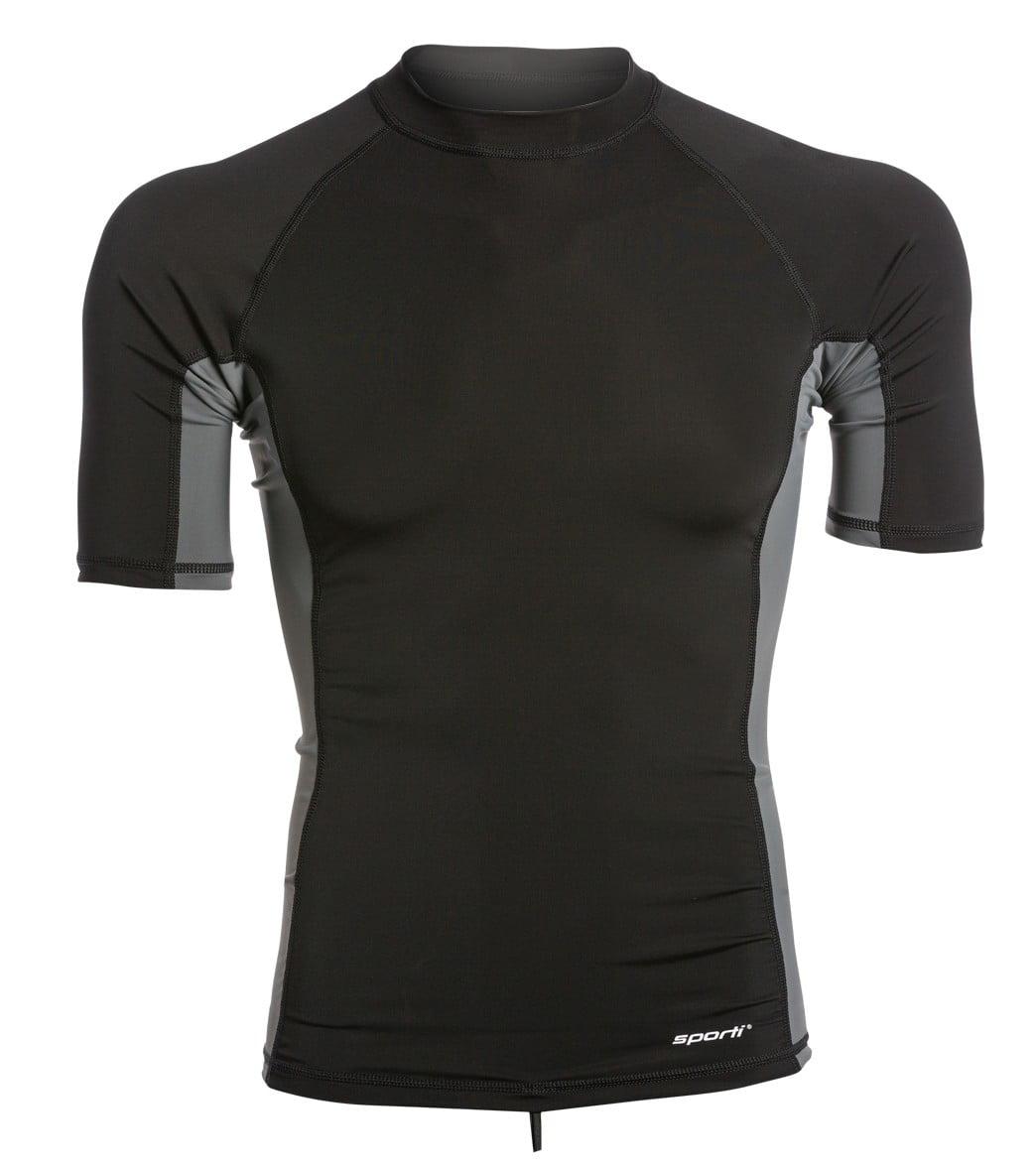 Sporti Men's Short Sleeve Shirt Upf 50+ Sport Fit Rash Guard - Walmart.com