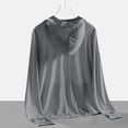thumbnail image 4 of Garbnen Unisex Ice Silk UPF 50+ Sun Protection Jacket Full Zip Quick Dry Rash Gaurd Hoodie Breathable Water Resistant Outdoor Travel Sun Shirt with Pockets for Men and Women, 4 of 7