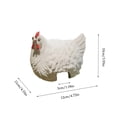 thumbnail image 2 of Chicken Decor Farmyard Fence Hen Ornament 4.72 Inches Outdoor Decoration, 2 of 6