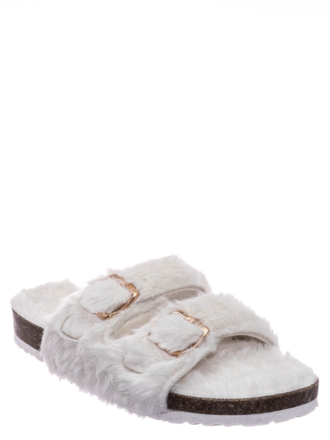 bamboo fuzzy sandals