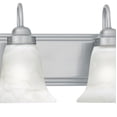 thumbnail image 4 of Elk Home Homestead 2-Light Brushed Nickel 18-Inch Wide Vanity Light with Alabaster Glass, 4 of 6
