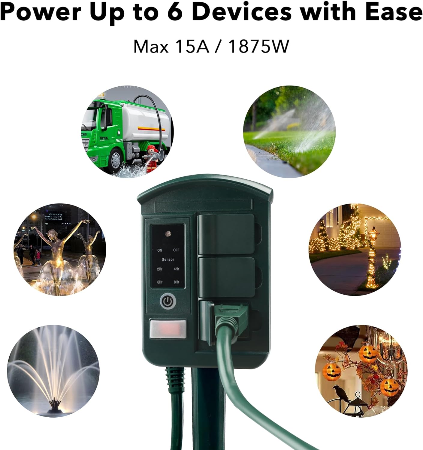BN-LINK Outdoor Power Stake Timer with Remote Control photo 6