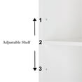 thumbnail image 5 of Sesslife Small Bathroom Floor Storage Cabinet, Free Standing Kitchen Cupboard Wooden Cabinet with 1 Door, White, 5 of 6