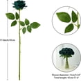 thumbnail image 3 of 12PC Black Roses Artificial Flowers Fake Roses Silk Realistic Roses Bouquet Flowers with Long Stems for Wedding Home Party Centerpieces Decorations, 3 of 5