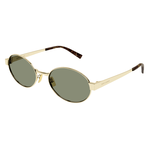 Saint Laurent NEW WAVE SL 692 Metal Womens Oval Sunglasses Gold 55mm Adult