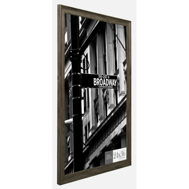 24x36 Wood Wall Mount Large Poster Frame, Grey Wash, 24" x 36" - Walmart.com