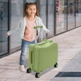 thumbnail image 4 of 18" Kids Carry On Luggage Ride-On Kids' Suitcase with Double Spinner Wheels, Cute Lightweight Tow-Along Luggage with Password Lock, Children's Trolly Case for Travel Study Tours, 4 of 16
