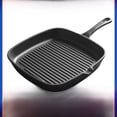 thumbnail image 2 of Tolstrey Poêle en Fonte Rayée 22cm avec Manche en Bois - Poêle Polyvalente pour Steak, Poisson, Crevettes & Porc - Répartition Uniforme de la Chaleur, Compatible avec Cuisinières à Gaz & Induction - Essentiel de Cuisine Élégant, 2 of 5