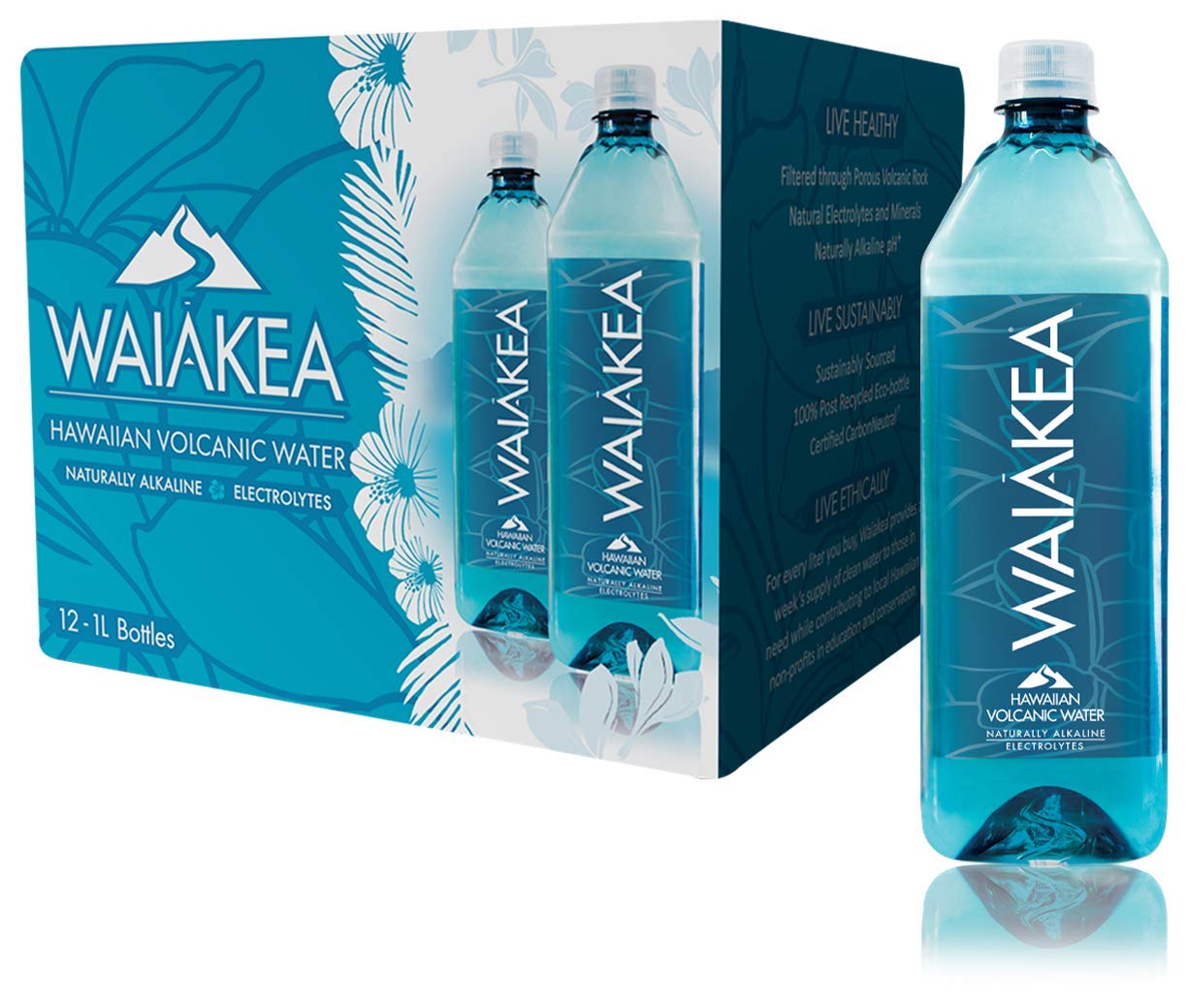Buy Waiakea Hawaiian Volcanic Water, Naturally Alkaline, 100 Recycled