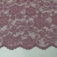 thumbnail image 1 of Mauve 58'' Caroline Floral Scalloped Nylon Stretch Scalloped Lace Fabric by the Yard, 1 of 1