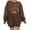 Coffee, variant on Womens Casual Crew Neck Y 2 K Hoodless Pullover Loose Letter Printed Long Sleeve Sweatshirt Top Blouse N Zip Full Zipper Women Blouses Lined Hoodies for Women Dz Sweatshirt Athletic Wear Jackets Large