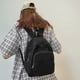 thumbnail image 4 of Minnieouse Color sólido Reemplazo Cremallera Transpirable Correa doble Estilo simple Gran capacidad Forro de poliéster escolar Mochilas Negro, 4 of 6
