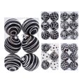 thumbnail image 2 of Christmas Halloween Ornaments Set, 6pcs Black and White Shatterproof Christmas Tree Decorations Ball Ornaments Bulk, 2.36 Inches Modern Hanging Ornaments for Xmas Trees Holiday Decor, 2 of 6