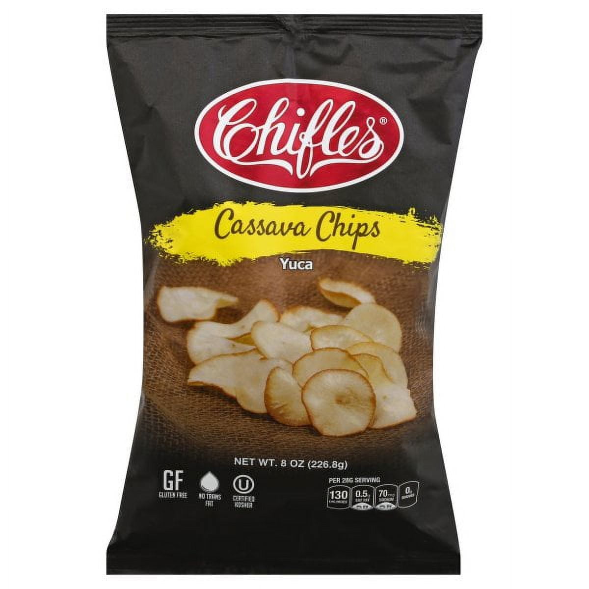 Chifles Gluten-Free Yuca Cassava Chips, Everyday Healthy Snack, Natural, Gluten Free, Nut Free, Vegan, Kosher 8 Oz