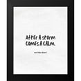 thumbnail image 2 of ArtsyQuotes 12x14 Black Modern Framed Museum Art Print Titled - Matthew Henry Quote: Storm, 2 of 5