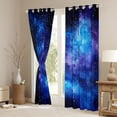 thumbnail image 3 of Homewish Teens Starry Sky Black Out Curtains,Universe Galaxy Curtains Pack of 2 (42x63 Each),Abstract Gradient Bedroom Curtains,Breathable Home Decor, 3 of 6