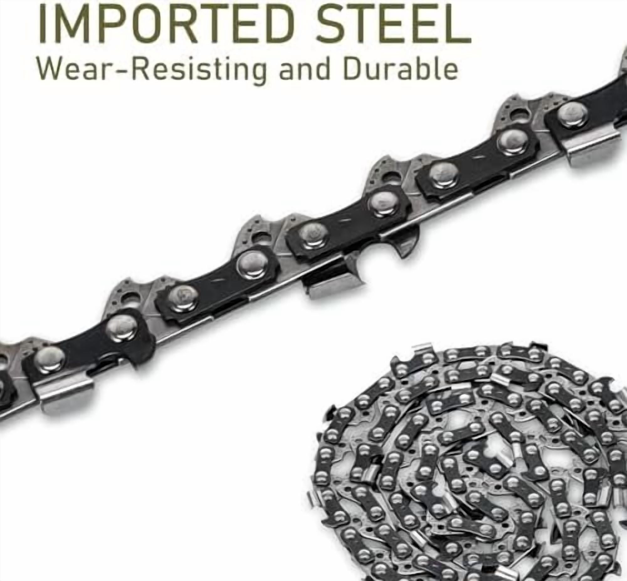 5Pack 18 Inch Chainsaw Chain 62 Drive Links 3/8" LP Pitch .050" Gauge Fits Poulan Pro 18 Inch Chainsaw Chain, Oregon, Echo, EGO AC1800, Craftsman, McCulloch, Remington, Kobalt and more$$Tools