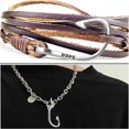 thumbnail image 6 of 50 Pieces 36.6 mm × 22.5 mm, Antique Silver Fish Hook Pendant Charms Tibetan Vintage Fishing Hook Charms Craft Supplies for DIY Jewelry Making Findings, 6 of 7