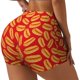 thumbnail image 1 of Balery A Big Hot Dog Pantalones cortos de entrenamiento estampados para mujer, sin costuras, ajustados, para gimnasio, yoga, correr, deportes, ejercicio activo, fitness.-XX-Large, 1 of 8