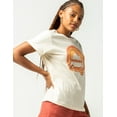 thumbnail image 2 of Roxy Women's Vintage Rainbow Van Distressed Graphic Tee T-Shirt - Tapioca (Large), 2 of 4