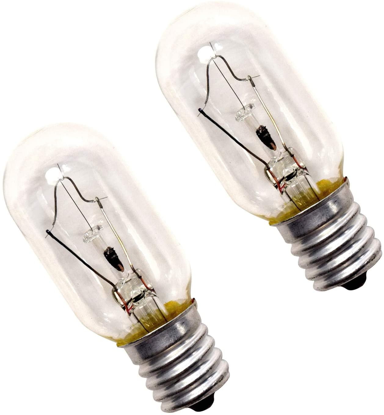 4-Pack HQRP 110V E17 Base LED Bulb for Refrigerator Microwave Range Hood Lights 