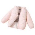 thumbnail image 2 of Uobin Girls -Lined Hooded Parka Jacket, Mid-Length Winter Coat with Zip Pockets for Kids Outdoor, 2 of 7