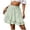 Green, variant on Riforla Womens Skirt Summer Ruffled High Waist Irregular Solid Color Short Skirt Mini Skirts for Women Blue S