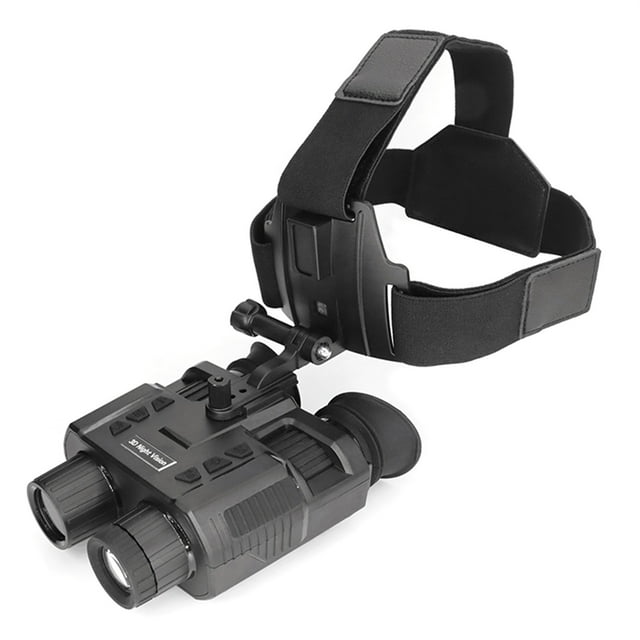 1080P Night Vision Goggles Hands Free Head Mounted Night Vision Binoculars 8X Digital Zoom Infrared 3D Display 250M Night Range