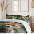 thumbnail image 6 of Ambesonne Fox Duvet Cover Sets, Young Coyote Photo, 2-Queen, Ginger Multicolor, 6 of 7