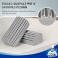 thumbnail image 3 of MR.Siga Sponge Duster with Ridged Surface Design,Household Dust Cleaning Sponge,4 Pack,Gray, 3 of 7