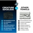 thumbnail image 6 of The Rag Company - Creature Edgeless - Microfiber Towels For Cars - 420gsm, 16in x 16in, Black (10 Pack), 6 of 9