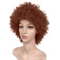 thumbnail image 4 of Hot6sl Ofertas de La Semana Pelucas Sintéticas Rizadas Marrones para Mujeres Peluca Corta Natural, 4 of 5
