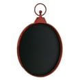 thumbnail image 1 of Oval Red Metal Chalk Board, 1 of 2
