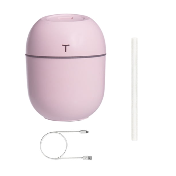 Bearachild Ambientador de 200ML para el hogar, Mini humidificador, luz romántica, difusor de aceite esencial USB, purificador de coche, generador de niebla Humidificadores Rosado Bearachild HA001733-01B